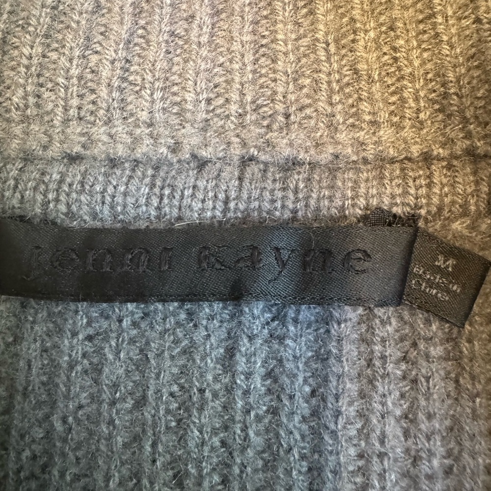 Jenni Kayne Charcoal Ribbed Sweater - Picture 3 of 4